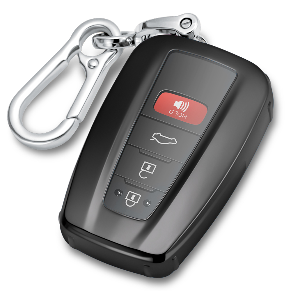 tpu key fob cover black for toyota car keyfob 